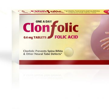 Clonfolic 0.4mg Folic Acid Tablets 28 Tabs