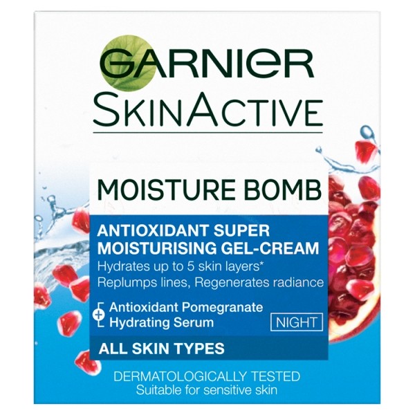 Garnier SkinActive Moisture Bomb Super Recharging Antioxidant Gel Cream Night 50 Millilitre