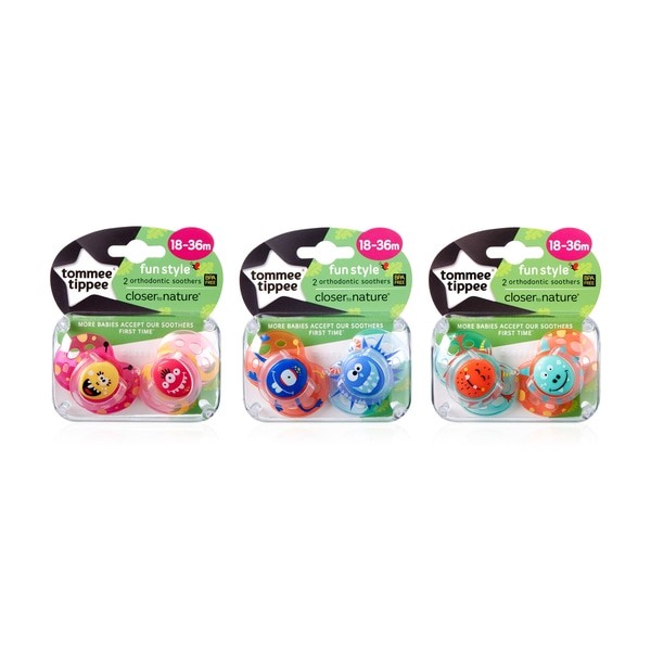 Tommee Tippee Fun Style Orthodontic Soothers 18-36m