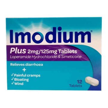 IMODIUM PLUS 2MG/125MG 12 Tablets
