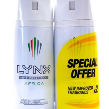 LYNX ANTI-PERSPIRANT AFRICA TWINPACK 2X150