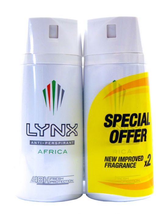 LYNX ANTI-PERSPIRANT AFRICA TWINPACK 2X150