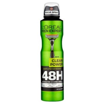 L'Oreal Men Expert Clean Power 48H Anti-Perspirant Deodorant 250ml
