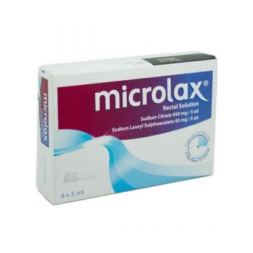 Microlax Rectal Solution 4 x 5ml Tubes