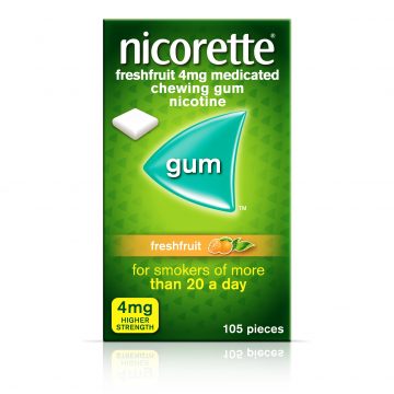 Nicorette Freshfruit 4mg Medicated Gum 105 Pieces