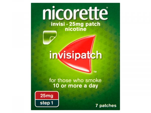 Nicorette Invisi Patch Extra Strength 25mg/16hours 7 Patches