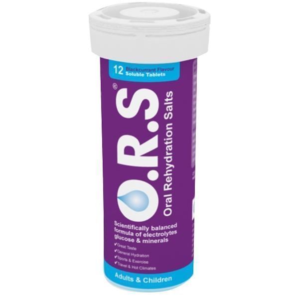 O.R.S. Oral Rehydration Salts Blackcurrant 12 Tablets