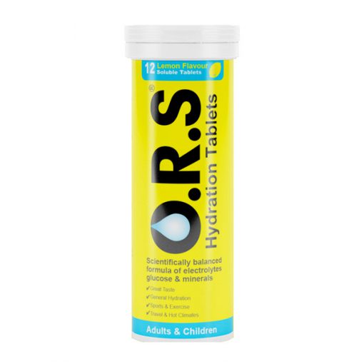 O.R.S. Oral Rehydration Salts Lemon 12 Tablets