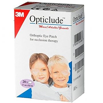 OPTICLUDE ADULT EYE PATCHES 8.2CM X 5.6CM 20 Patches