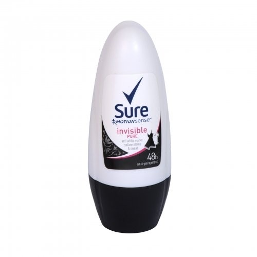 Sure Women Invisible Pure Antiperspirant Deodorant Roll On, 50 ml