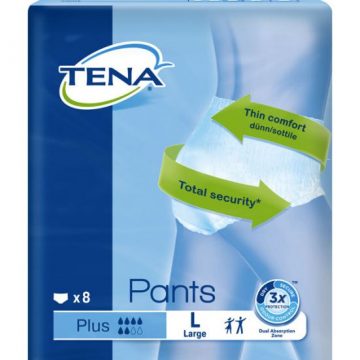 TENA UNISEX PANTS PLUS LARGE 8S