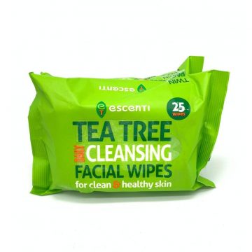 Tea Tree Cleansing Wipes Twin Pack 2X25wipes