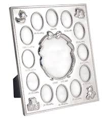 Tipperary Crystal Babys First Year Silver Plated Frame 8 Inch x 10 Inch 1