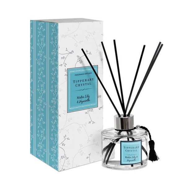 Tipperary Crystal Water Lily Hyacinth Diffuser Set