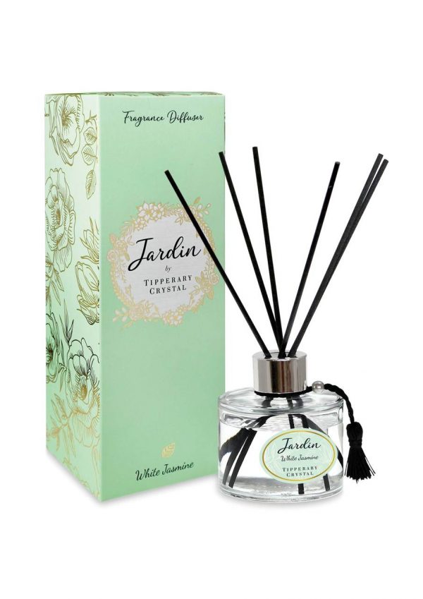 Tipperary Crystal White Jasmine Jardin Collection Diffuser
