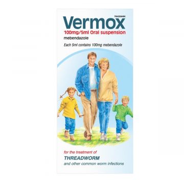 Vermox 100mg/5ml Oral Suspension 30ml