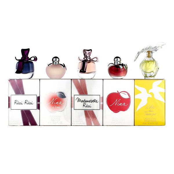 ninmgift nina ricci collection 5 piece miniature fragrance set 1
