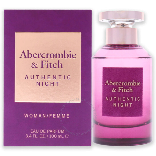 authentic night by abercrombie and fitch for women 34 oz edp spray i0121050